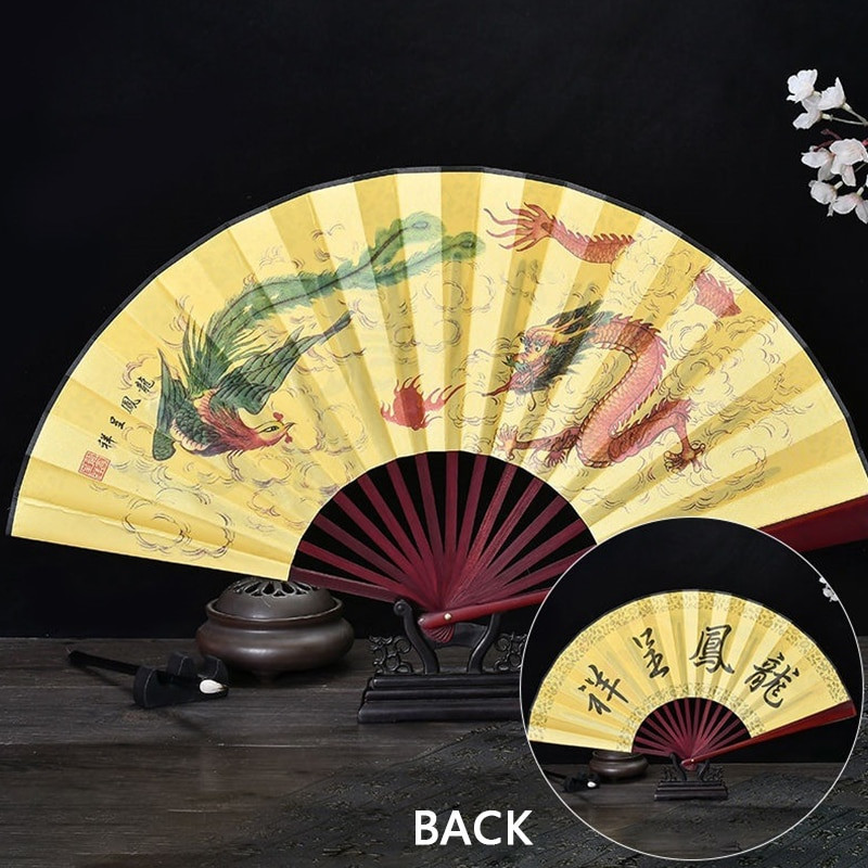 13-tollised kokkupandavad ventilaatorid käeshoitav elegantne antiikstiilis käsiventilaator Kokkupandav kalligraafia tindiga maalimine Hiina tarvikud idamaine kujundus