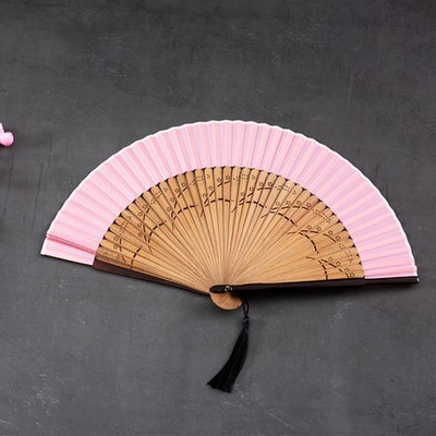 Vintage kínai összecsukható legyező, bambusz selyemlegyező, kézi, kiváló minőségű parti ventilátor otthoni dekoráció kézműves 33