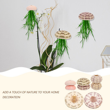 Urchin Sea Air Holder Seashell Decor Planter Pot Succulent Shells Diy Decoration Style Shell Vase Decors Mediterranean