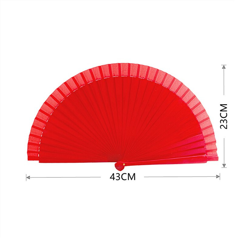 7 spalvų medinė rankinė vėduoklė Raudona moteriška sulankstoma vėduoklė Ispanijos vestuvinių šokių pasirodymas Dekoratyviniai ornamentai Priedai Namų dekoras