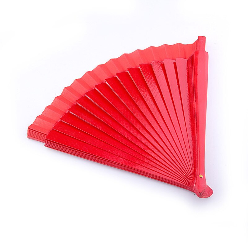 7 spalvų medinė rankinė vėduoklė Raudona moteriška sulankstoma vėduoklė Ispanijos vestuvinių šokių pasirodymas Dekoratyviniai ornamentai Priedai Namų dekoras