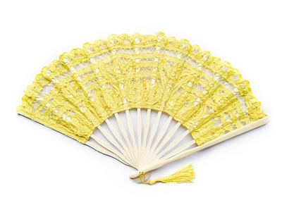 Hímzés Csipke Esküvői Legyező Egyszínű 27cm Női Bálba Tánckellék Bambusz Kézlegyező otthoni dekorációhoz születésnapi kézműves ajándék