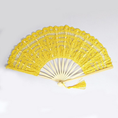 Evantai de mână din dantelă europeană de 27 CM Fan Dance Domnișoară de onoare Fan prințesă Evantai pliabil din dantelă Eventail a principal abanico de mano evantai vintage
