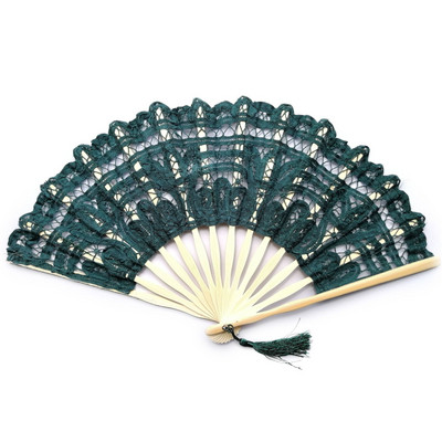 Evantai de mână din dantelă europeană de 27 CM Fan Dance Domnișoară de onoare Fan prințesă Evantai pliabil din dantelă Eventail a principal abanico de mano evantai vintage