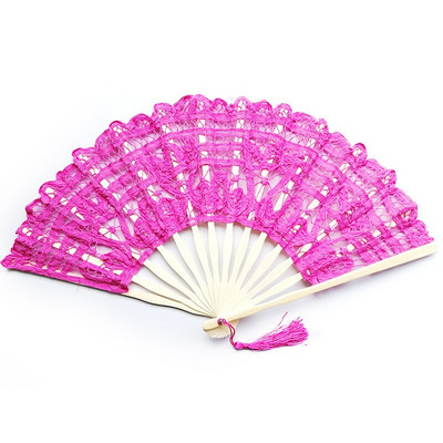 Evantai de mână din dantelă europeană de 27 CM Fan Dance Domnișoară de onoare Fan prințesă Evantai pliabil din dantelă Eventail a principal abanico de mano evantai vintage