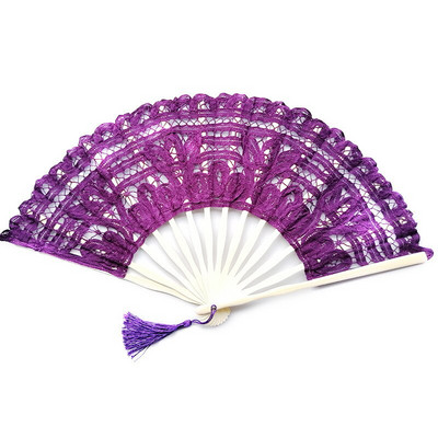 Evantai de mână din dantelă europeană de 27 CM Fan Dance Domnișoară de onoare Fan prințesă Evantai pliabil din dantelă Eventail a principal abanico de mano evantai vintage