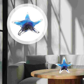 Γυάλινα ειδώλια Fish Star Crystal Sea Animal Blown Ocean Decoration Τραπέζι δελφίνι Μινιατούρα Paperweight Marine Life Nautical