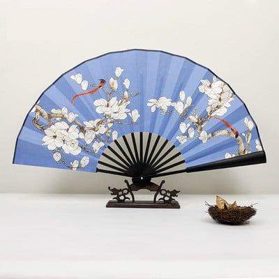 Kínai klasszikus összecsukható Xuan papírlegyező Vintage Gentleman papírlegyezők Lady Dance kézlegyezők Bambusz összecsukható ventilátor Abanicos Para Boda