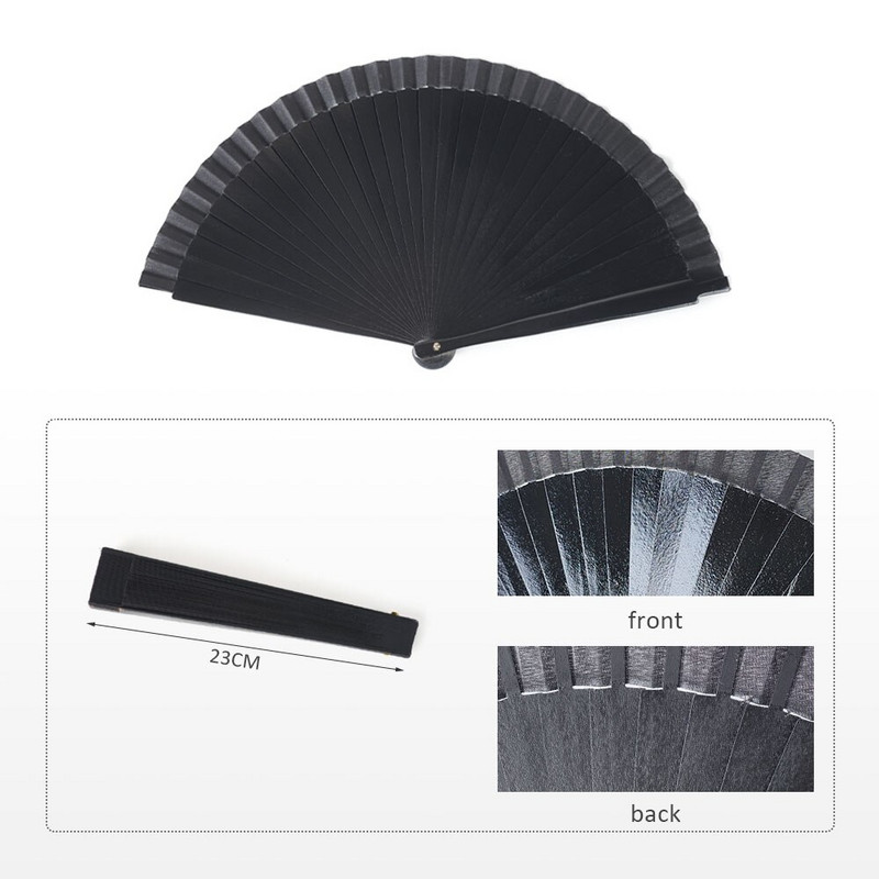 Evantai pliabile de culoare solidă Evantai de dantelă pentru petrecere de nuntă, din plastic, mătase, ventilator pliabil de mână, decorarea casei, cadouri de evantai lucrate manual