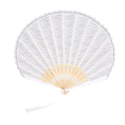 Ventilator Shell în stil japonez personalizat Vintage Boutique Ladies Ventilator pliabil japonez En-gros Dantela lucrata manual