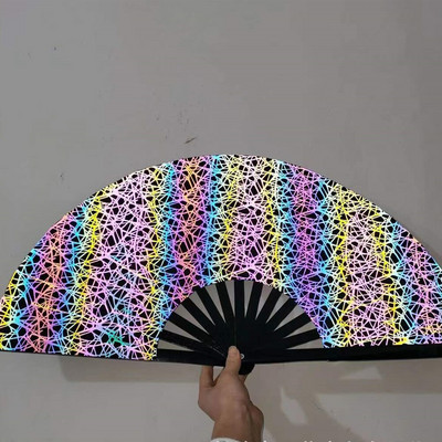 2022 Férfi/női Rave kínai összecsukható kézlegyező kézműves kézműves ajándék esküvői táncos kézfegyverfesztivál Rajongói táncos ajándék rajongói lakberendezés