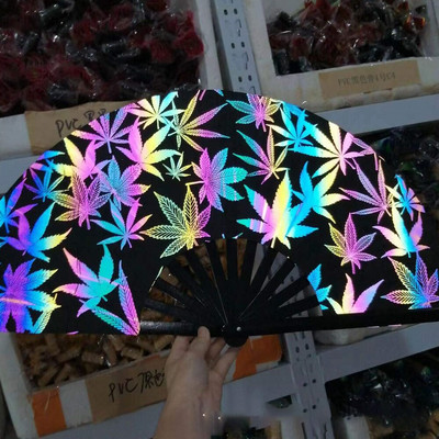 2022 Férfi/női Rave kínai összecsukható kézlegyező kézműves kézműves ajándék esküvői táncos kézfegyverfesztivál Rajongói táncos ajándék rajongói lakberendezés