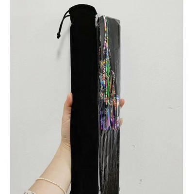 2022 Férfi/női Rave kínai összecsukható kézlegyező kézműves kézműves ajándék esküvői táncos kézfegyverfesztivál Rajongói táncos ajándék rajongói lakberendezés