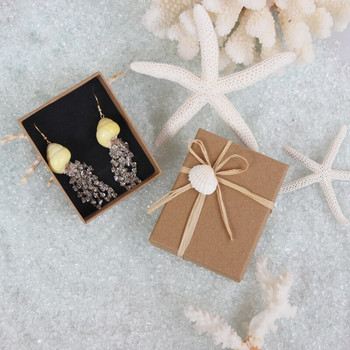 Δωρεάν αποστολή(1 ζευγάρι/παρτίδα) Προσαρμοσμένη χειροποίητη μικρή υπέροχη κόγχη με διαμαντένια σκουλαρίκια Beach Wedding Holidays Jewelry Natural Shell