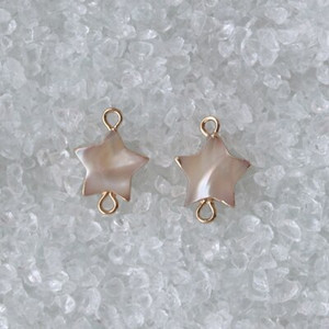 Ingyenes szállítás (10db/tétel)Natural Star Abalone Shells Connect Charms Gyöngyök Aranyozás Barkács ékszerekhez