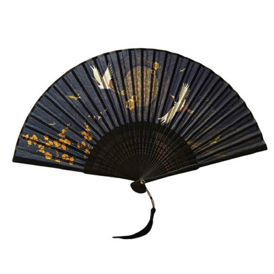 Lady kézi összecsukható ventilátor 21 cm-es kínai vintage bambusz tánclegyező Hordozható kínai Hanfu kézi ventilátorok Ventilador nyári napi parti ventilátorok