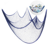 Plasa de pescuit nautica 1X2M Plasa decorativa de pescuit de pe malul marii Plaja de petrecere Plaja de pescuit Plasa de pescuit decorativa mediteraneana Plasa de pescuit DIY