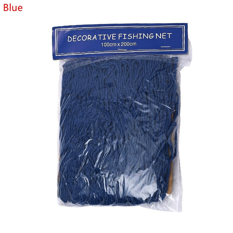 Plasa de pescuit nautica 1X2M Plasa decorativa de pescuit de pe malul marii Plaja de petrecere Plaja de pescuit Plasa de pescuit decorativa mediteraneana Plasa de pescuit DIY