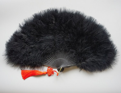 Evantai pliat lucrat manual Evantai de mână cu pene albe chinezești decorative pentru acasă, petrecere, dans, decorațiuni de nuntă, accesorii, artizanat, cadouri