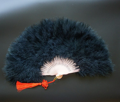 Evantai pliat lucrat manual Evantai de mână cu pene albe chinezești decorative pentru acasă, petrecere, dans, decorațiuni de nuntă, accesorii, artizanat, cadouri