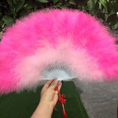 Evantai pliat lucrat manual Evantai de mână cu pene albe chinezești decorative pentru acasă, petrecere, dans, decorațiuni de nuntă, accesorii, artizanat, cadouri