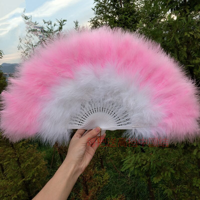 Evantai pliat lucrat manual Evantai de mână cu pene albe chinezești decorative pentru acasă, petrecere, dans, decorațiuni de nuntă, accesorii, artizanat, cadouri