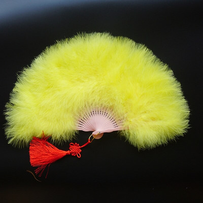 Evantai pliat lucrat manual Evantai de mână cu pene albe chinezești decorative pentru acasă, petrecere, dans, decorațiuni de nuntă, accesorii, artizanat, cadouri