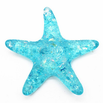 3 бр. 8 см размер Акрилен кристален материал изкуствена раковина морска раковина изкуствена черупка на морска звезда за декорация на дома или подарък