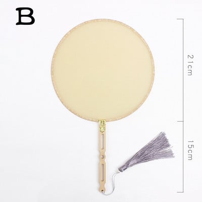 Rankų šilko vėduoklė „pasidaryk pats“ kiniška bambuko tuščia ventiliatorius „pasidaryk pats“ kaligrafija tapyba siuvinėjimas ornamentas dekoravimas rankų darbo amatų dovana