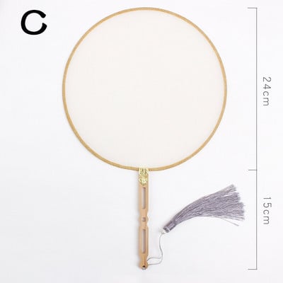 Rankų šilko vėduoklė „pasidaryk pats“ kiniška bambuko tuščia ventiliatorius „pasidaryk pats“ kaligrafija tapyba siuvinėjimas ornamentas dekoravimas rankų darbo amatų dovana