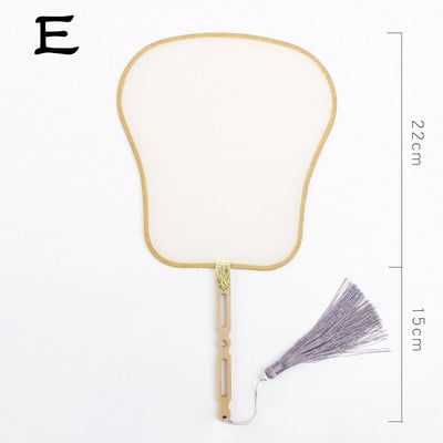 Rankų šilko vėduoklė „pasidaryk pats“ kiniška bambuko tuščia ventiliatorius „pasidaryk pats“ kaligrafija tapyba siuvinėjimas ornamentas dekoravimas rankų darbo amatų dovana