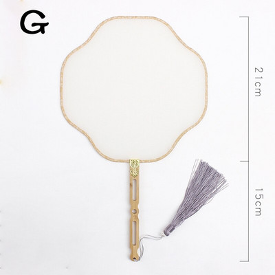 Rankų šilko vėduoklė „pasidaryk pats“ kiniška bambuko tuščia ventiliatorius „pasidaryk pats“ kaligrafija tapyba siuvinėjimas ornamentas dekoravimas rankų darbo amatų dovana