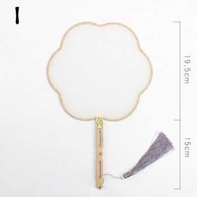 Rankų šilko vėduoklė „pasidaryk pats“ kiniška bambuko tuščia ventiliatorius „pasidaryk pats“ kaligrafija tapyba siuvinėjimas ornamentas dekoravimas rankų darbo amatų dovana