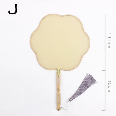 Rankų šilko vėduoklė „pasidaryk pats“ kiniška bambuko tuščia ventiliatorius „pasidaryk pats“ kaligrafija tapyba siuvinėjimas ornamentas dekoravimas rankų darbo amatų dovana