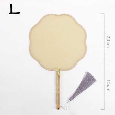 Rankų šilko vėduoklė „pasidaryk pats“ kiniška bambuko tuščia ventiliatorius „pasidaryk pats“ kaligrafija tapyba siuvinėjimas ornamentas dekoravimas rankų darbo amatų dovana