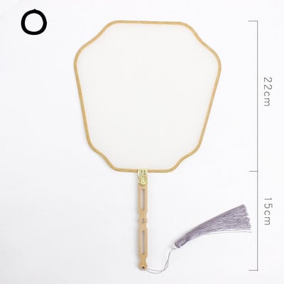 Rankų šilko vėduoklė „pasidaryk pats“ kiniška bambuko tuščia ventiliatorius „pasidaryk pats“ kaligrafija tapyba siuvinėjimas ornamentas dekoravimas rankų darbo amatų dovana