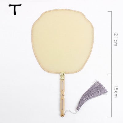 Rankų šilko vėduoklė „pasidaryk pats“ kiniška bambuko tuščia ventiliatorius „pasidaryk pats“ kaligrafija tapyba siuvinėjimas ornamentas dekoravimas rankų darbo amatų dovana