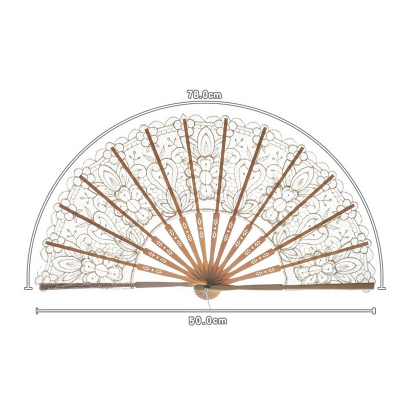 Evantai pliabil de nuntă din dantelă albă de epocă, evantai decorative pentru acasă, pentru petrecere de nuntă