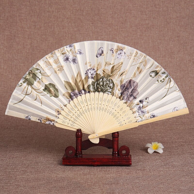 Retro kis kézi ventilátor ventilátor japán klasszikus hordozható női lótusz összecsukható ventilátorok nyári mini Shell ventilátorok női összecsukható ventilátor
