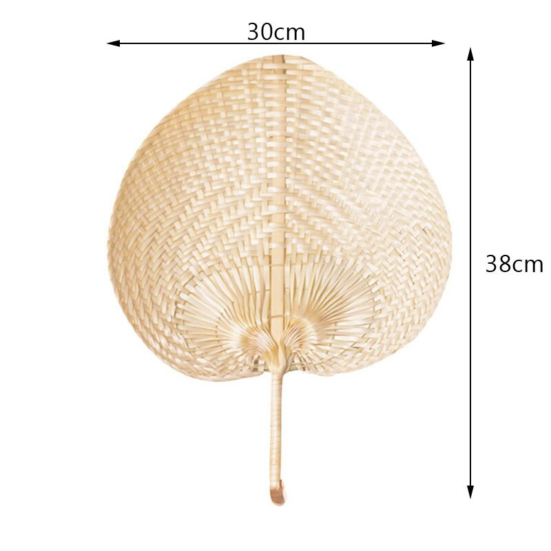 5 vnt / partija Pushan Arts rankų darbo ventiliatorius persiko formos bambuko ventiliatorius vasaros vėsus oro ventiliatorius, pasidaryk pats, didelė kinų namų dekoro vestuvių dovana