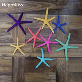 10db 6-10 cm-es natúr Starfish Real White Finger tengeri csillaghal drapériás tartás Kiváló esküvőkhöz vagy aszimmetrikus partihoz mix szín
