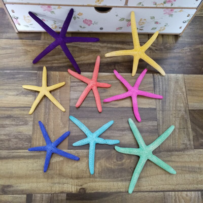 10db 6-10 cm-es natúr Starfish Real White Finger tengeri csillaghal drapériás tartás Kiváló esküvőkhöz vagy aszimmetrikus partihoz mix szín