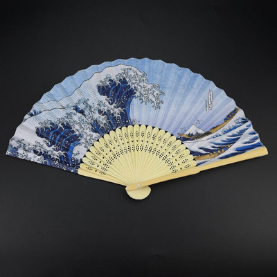 Nyomtatott Ukiyo papírlegyező japán stílusú összecsukható ventilátor gyártó kis ventilátor nagykereskedelme Fujiyama bambusz anyagú ventilátor dekoráció ZB34