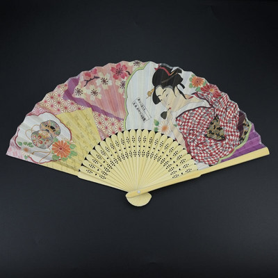 Nyomtatott Ukiyo papírlegyező japán stílusú összecsukható ventilátor gyártó kis ventilátor nagykereskedelme Fujiyama bambusz anyagú ventilátor dekoráció ZB34