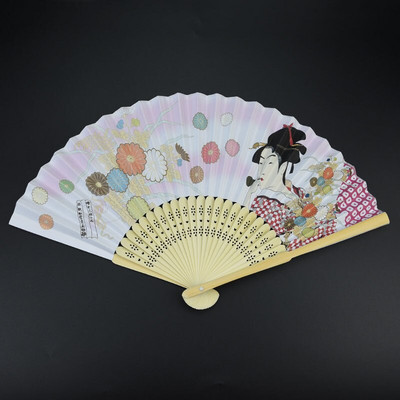 Nyomtatott Ukiyo papírlegyező japán stílusú összecsukható ventilátor gyártó kis ventilátor nagykereskedelme Fujiyama bambusz anyagú ventilátor dekoráció ZB34