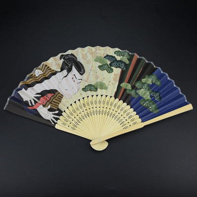 Nyomtatott Ukiyo papírlegyező japán stílusú összecsukható ventilátor gyártó kis ventilátor nagykereskedelme Fujiyama bambusz anyagú ventilátor dekoráció ZB34