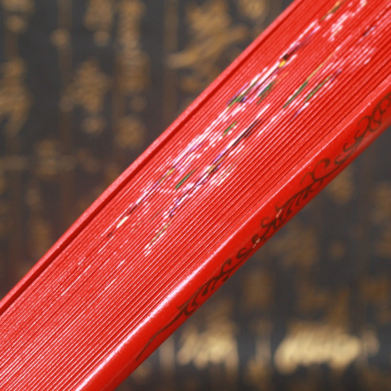 Kétoldalas összehajtható kézi festés legyező Cheongsam show táncelőadás Fan Lady kézi legyező előadás kellékek abanicos para boda