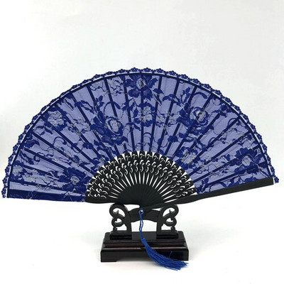 Hiina stiilis dekoratiivsed bambusest lehvikud pitskangas siidist kokkupandav käeshoitavad tantsufännid lillepeo pulmapidu