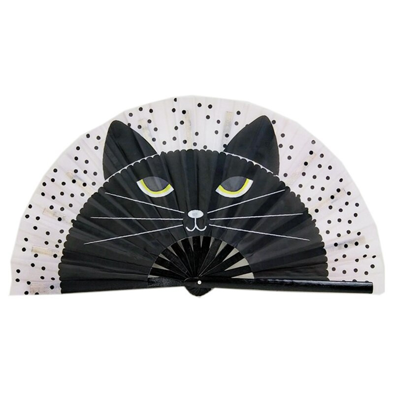 1db nagy összecsukható kézi ventilátor Hajtogatott pont szivárványnyomat Fesztivál kézi ventilátor 33cm nagy összecsukható kézi ventilátor kézi ventilátor ajándéknak