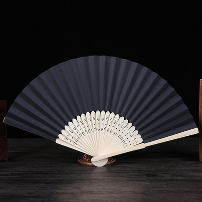 10 db / tétel Akciós minta összecsukható tánc Elegáns papír kézi legyező esküvői parti barkácsolás